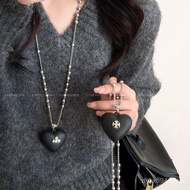 Saturn Accessories Luxury Long Pearl Necklace Love Queen Mother West Women's Decorative Sweater Clot