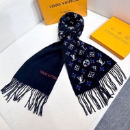 順豐包郵 💯全新 LOUIS VUITTON LV Scarf Shawl 羊絨圍巾披肩 生日禮物 情人節 Birthday Gift Valentine's Day