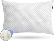 Choc chick Shredded Memory Foam Toddler Pillow,20X14inches Kids Pillow with Machine Washable Comfortable Pillowcase,Adjustable Height Toddler Pillows for Sleeping 2-5 Years Old (1, Beige)