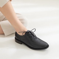 復古雕花牛津鞋-黑松露