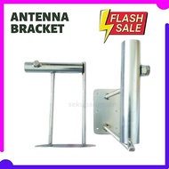 TV Outdoor Metal Steel TV Antenna Bracket Aerial Bracket Flag Holder Tapak Batang Tiang Antena Besi 