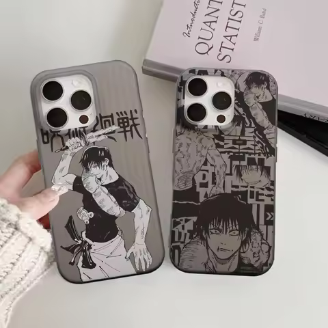 J-Jujutsu Toji Kaisen F-Fushiguro Phone Case Corrugated Pattern For iPhone 17 Air 16 15 14 13 12 11 