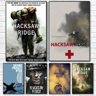 Retro War Movie H-Hacksaw Ridge Poster Canvas painting poster with prints Home bedroom living room d