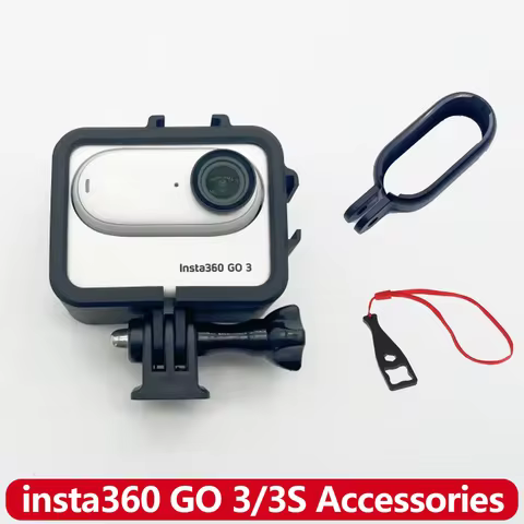 GO 3/3S Accessories Frame Cage Protective Housing Case with Cold Shoe Mount For Insta360 GO 3 3S Act