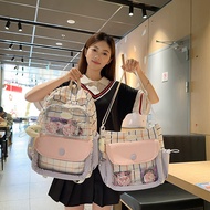 Kawaii Ita Backpack Versatile Color-Block Backpack Fashion Anime Ita Bag Large Capacity Student Scho