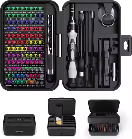 132-in-1 Mini Screwdriver Set. Color-coded 108 bits, magnetic. With box. For iPhone, Mac, iPad & tab