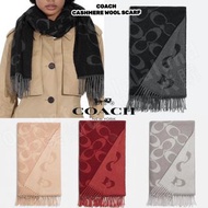 🎁聖誕禮物之選🎁Coach Signature Oversized Muffler Wool Scarf 雙面提花羊毛圍巾頸巾 🇮🇹made in Italy 意大利製造 🇮🇹