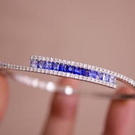 藍寶石鑽石手鐲 1.5克拉