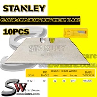 STANLEY 10PCS BLADE CLASSIC 1992 HEAVY DUTY UTILITY BLADE 11-921H REPLACEMENT UTILTY BLADE