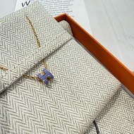 愛馬仕 mini pop H 小H項鍊 薰衣紫/金