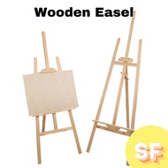 150cm 175cm Pine Wood Stand Wood Easel Art Sketch Drawing Stand Welcome Board Display Stand 木制画架
