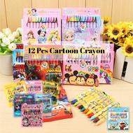 ✨💖🖍️ 12 Color Crayon Set l Kids Crayons Birthday Party Goodie Bag Gifts l Children Day Gifts l Coloring Colour Spiderman