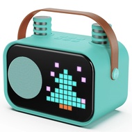 FanFun Bluetooth Speaker, Karaoke Machine for Kids, Portable Speaker with Microphone, 15 Animated Mo