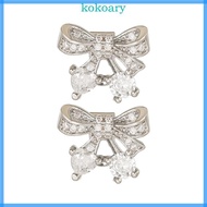 KOK Bluetooth-compatible Earbuds Earrings Set Bowknot Earbuds Accessories Noise Cancelling For Freec