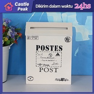 Kotak  Pos Surat  Mail Box Bahan Besi Plat Kotak Surat Dinding Tempel Kotak Pos Paket  Rumah