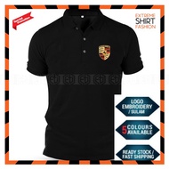 Polo T Shirt Porsche Embroidery Motorsport Car Racing Team Tuning Performance 911 Carrera Panamera M