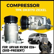 NEW COMPRESSOR 7PK DKS17D ZEXEL FOR URVAN NV350 E26-(2012-PRESENT) ACM