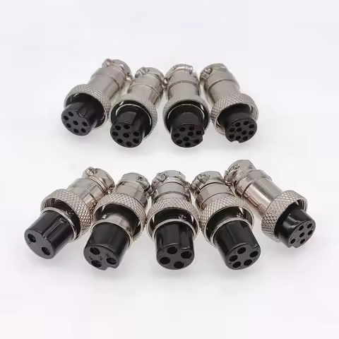 GX16 Only Female Plug connector 5/8" Circular Connector 2 Pin female pin connector 3pin4pin5pin6pin7