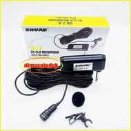 Mik Imam Masjid SHURE SH-9.0 / SH-7.0/SH 888 Microfon Kabel Mic Clip On Jepit Panjang Kabel 10 Meter