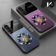HP Casing SAMSUNG A56 Softcase SAMSUNG A56 Case Glossy Casing Shiny Glass Protector Mobile Phone Acc