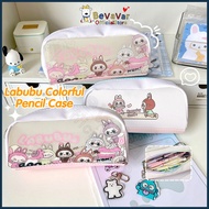 BEVAVAR Pencil Box Labubu Colorful Pencil Box Case Large Capacity Pencil Case Labubu Pencil Bag Stat