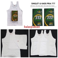 6 pcs singlet men's777, factory stock goods (cuted brand) men's inner singlet, factory sorted price