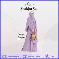 Shakha Dress Wanita Gamis Syari Set Khimar Cadar Polos Wolfis Oxford Remaja Daily Baju Muslimah Perempuan Premium Mewah Modern