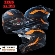 หมวกกันน็อคโมตาด&ทัวร์ริ่งแอดเวนเจอร์  zeus zs 913 Matt Titanium Green M
