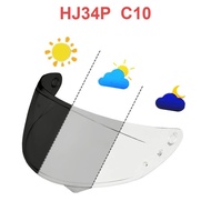 C10 Visor for HJC HJ34P C10 Helmet Visor Replace Anti-UV Anti-Scratch Dustproof Wind Shield Motorcyc