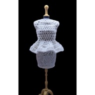 Knitted Barbie Dress || Barbie Doll Clothes || Barbie doll knitted Dress