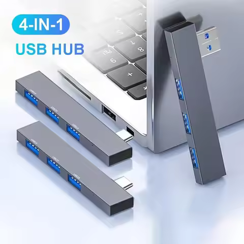 New USB C HUB 3.0 Type C 4 Port Multi USB Splitter OTG Adapter For Xiaomi Lenovo Macbook Pro 15 Air 