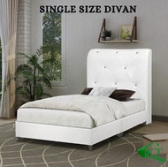 KT Furniture: Single Size Divan Bed Frame Katil Single Bujang Bedroom Furniture Katil Divan Devan Katil dan Tilam bed