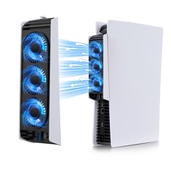 IINE PS5 Temperature-Controlled Cooling Fan Upgraded Cooler Fan with USB3.0 Hubs Compatible with PS5