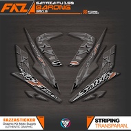 UV TRANSPARENT STRIPING SATRIA FU BARONG MTF IP05 OLD SATRIA F150 STICKER SATRIA F CBU STICKERBENING