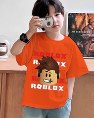 Childrens T-shirt พร้อมส่งไทย เสื้อเด็ก cotton Roblox  เสื้อเกมส์ สำหรับเด็กและผู้ใหญ่ A