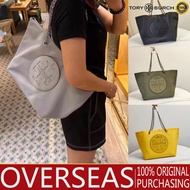 Tory burch TB women's bag new tote bag shoulder portable commuting waterproof nylon cloth with leather shopping bag