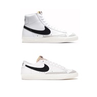Blazer Mid 77 Sneakers With High Tube In Vintage Black White For Men And Women Full Box