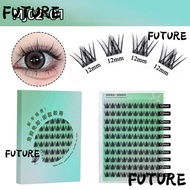 HL-FUTU Self Adhesive Eyelashes, Self Adhesive No Glue Needed Individual Clusters Glue-free Lashes, 