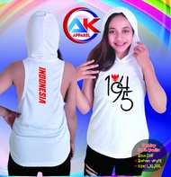 Kaos 17 Agustus tanktop hodie wanita Atasan baju senam