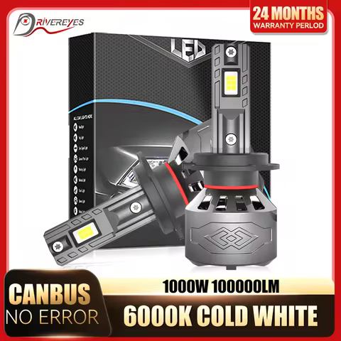 CANBUS no Error H3 H7 H1 Led Headlights car 100000LM H11 H8 H9 HB3 HB4 9005 9006 9012 HIR2 led light