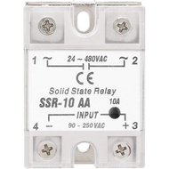Eujgoov AA 10A Relay Solid, 240v Relay Switch State Relay, Solid State Relay AC to AC Input 90 to 25