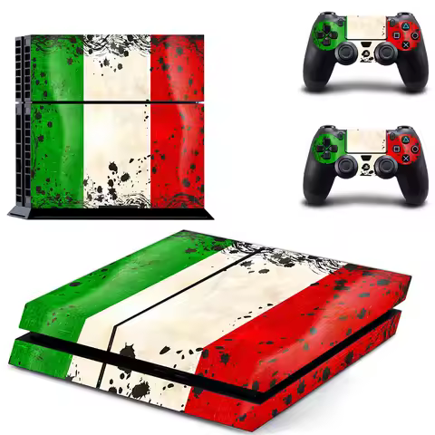 Italy National Flag PS4 Stickers Play station 4 Skin Sticker Decals For PlayStation 4 PS4 Console & 