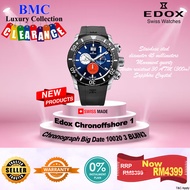 EDOX Chronoffshore1 Chronograph Big Date 10020-3-BUIN3 NEW