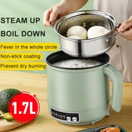 Electric Cooking Pot 110V/220V Multifunction Hot Pot 600W Household/dormitory Student Pot Cooker Rice Non-stick Мультива White standard pot UK-1.7L