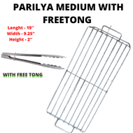 AFFORDABLE HEAVY DUTY PURE STAINLESS STEEL GRILL / PARILYA / IHAWAN WITH FREE TONG