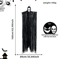 Flowing Tassels Halloween Spooky Skeleton Ghost Hanging Prop Haunted House Outdoor Party Decor