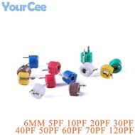 5PCS Adjustable Capacitors 5PF 10PF 20PF 30PF 40PF 50PF 60PF 70PF 120PF 6mm Trimmer Variable Ceramic
