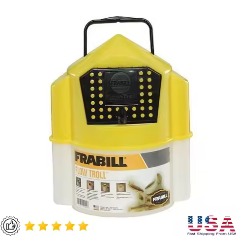 6qt Minnow Bucket Hydrodynamic Design Floating Bait Container Trolling Fishing Durable Lightweight E