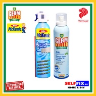 Aircon Cleaner 374g + Air Disinfectant Spray 300ml (Twin Pack Bundle) - Mr McKenic x GK-Germkiller - Cleans Air-Conditioners + Freshens Air Eliminating Odours