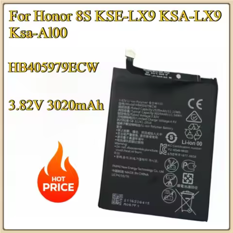 New Battery For Huawei Y5 2019 AMN-LX1 LX9 L21 L29 For Honor 8S KSE-LX9 KSA-LX9 Ksa-Al00 HB405979ECW